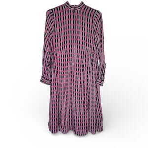 Ganni | Dresses | Ganni White Green Stripe Oversized Shirt Dress | Poshmark